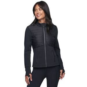 Avalanche Mid-Weight Hybrid Stretch Knit Puffer Coat With Zipper Pockets ✨